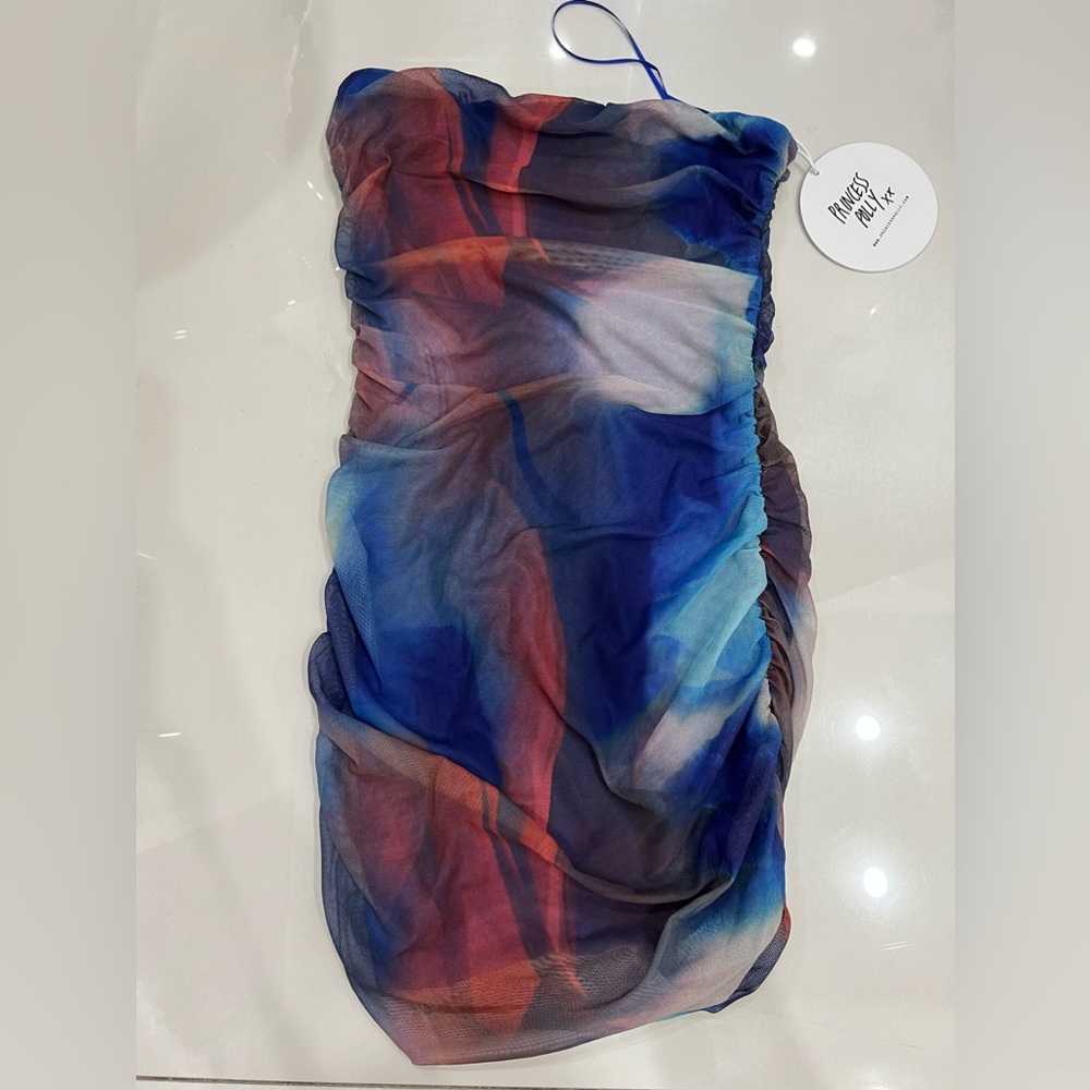 Micah Mini Dress Blue Multi